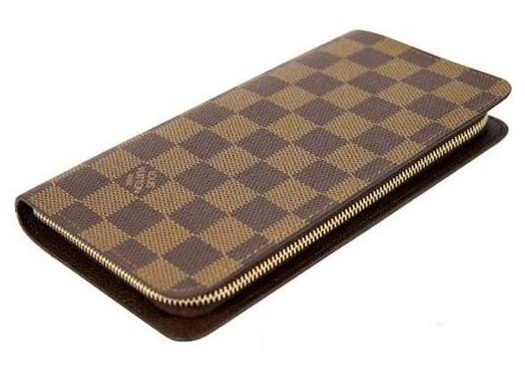 1:1 Copy Louis Vuitton Damier Ebene Canvas Zippy Wallet N61728 Replica - Click Image to Close